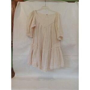 Free People Cream Mini Dress